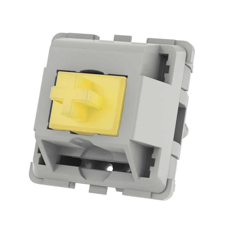 DUROCK Sunflower T1 Tactile Switches, Pom T1 67g Tactile Keyboard Switch, 5 Pins Pre-Lubed Mechanical Keyboard Switches ( Sunflowers, 70pcs) - Image 3